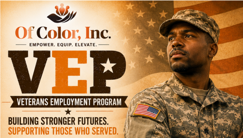 Of Color, Inc. Receives Support for  Veteran Employment Program (VEP)